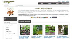 Desktop Screenshot of gardenornamentsdirect.com